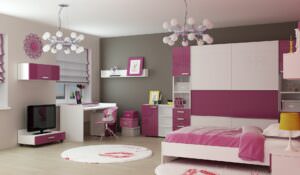 дизайн комнаты для девочки в розовом цвете