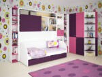 детская мебель фиолетовая и розовая